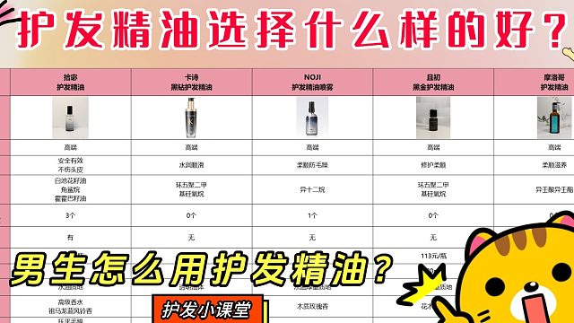 护发精油最好什么时候用男生？护发精油选择什么样的好？