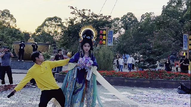 这一次，东莞观音山遇见国风女神@舒湘君 飞天，让人心动不已！