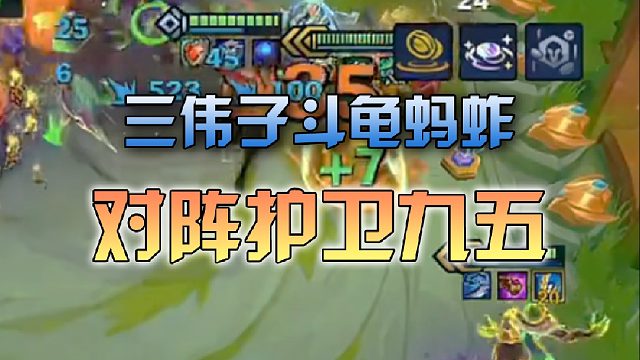 三伟子斗龟蚂蚱对阵护卫九五