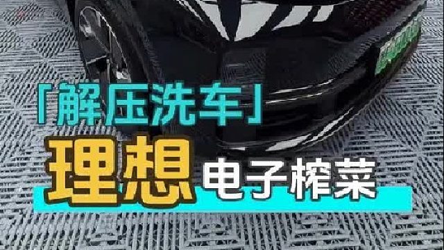 给三个月没洗车的理想洗车