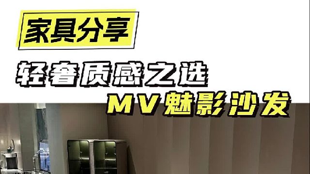 轻奢质感之选 MV魅影沙发