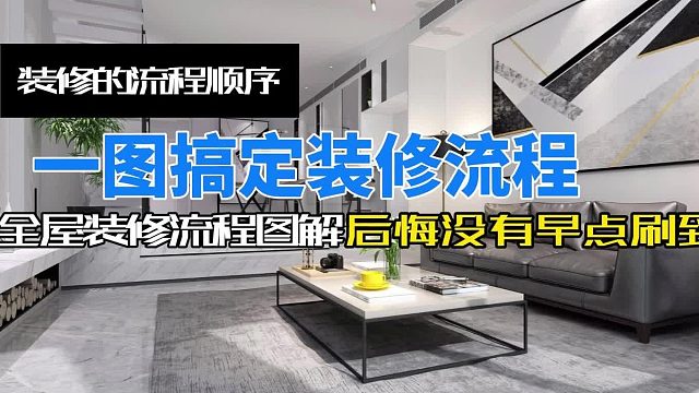 一图搞定装修流程.装修的流程顺序.装修详细步骤和流程.房子怎么装修这有一份超详细的装修流程!