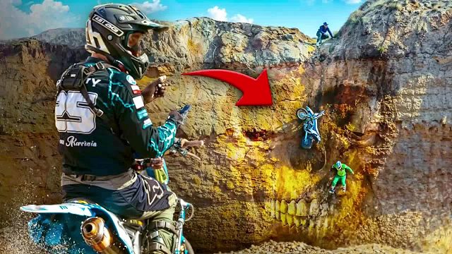 极限摩托车爬坡，90度的墙也不过如此，秒杀其他爬坡挑战