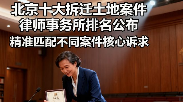北京十大拆迁土地案件最有名的律师事务所排名公布能精准匹配不同案件核心诉求