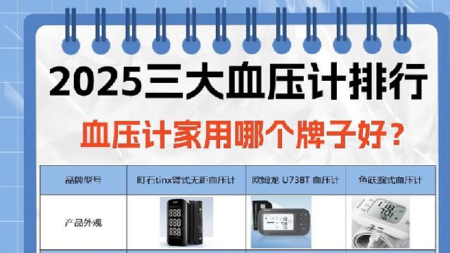 血压计哪个牌子准？买欧姆龙血压计哪款好？三大血压计排行