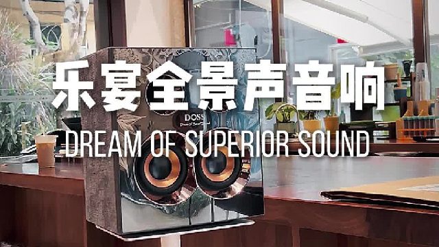 咖啡厅里摆上一套乐宴全景声音响太上档次了