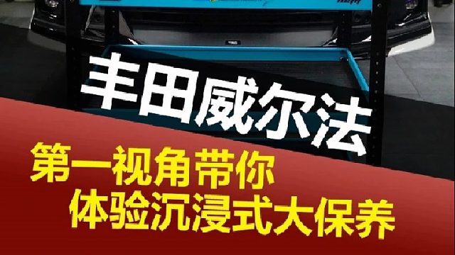 第一视角带你沉浸体验威尔法大保养！