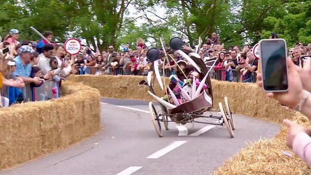 当扭扭车变身人间大炮，老北鼻竟要用无动力战车，速降死亡赛道