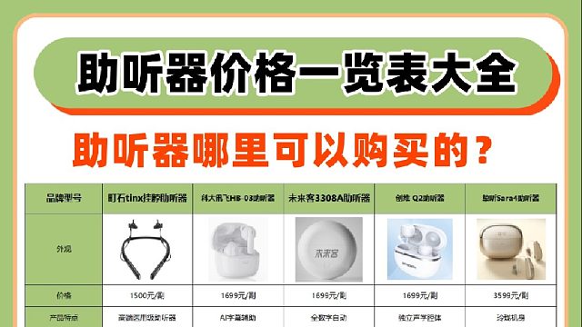 助听器哪里有卖的？助听器哪款降噪比较好？助听器排行榜