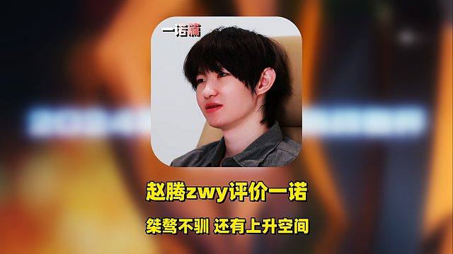 AG赵腾zwy评价一诺，性格上桀骜不驯，是AG最重要一环，调节气氛且兜底！（一诺篇）