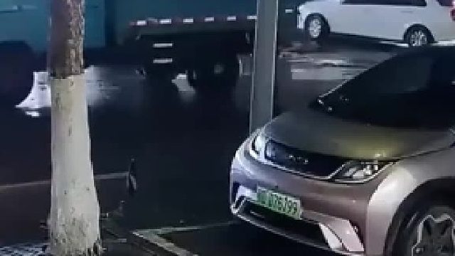 环卫工人撒盐，倒霉的梅赛德斯奔驰车主，这损失难以估量！