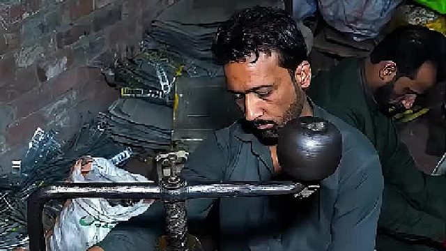 小作坊生产绕线圈！