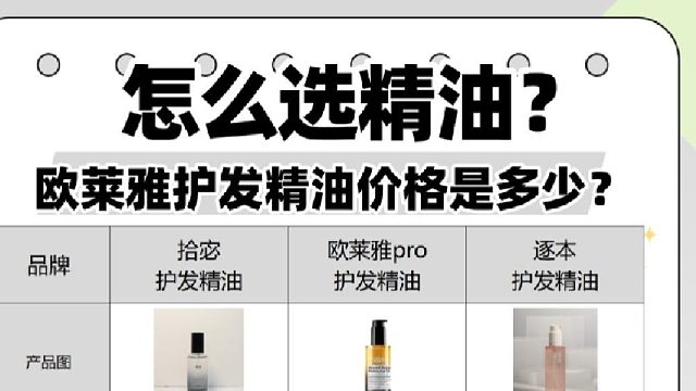 欧莱雅护发精油价格是多少？护发精油哪个牌子的好？不做韭菜