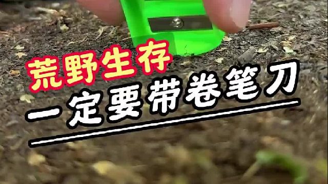 荒野生存，遇到卷笔刀一定要捡起来