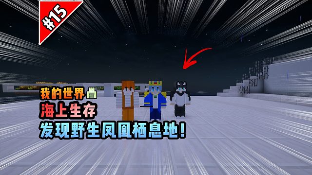 我的世界海上生存：发现野生凤凰栖息地！