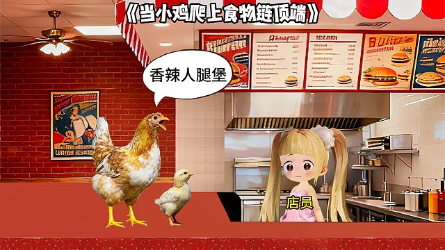 当小鸡爬上食物链顶端