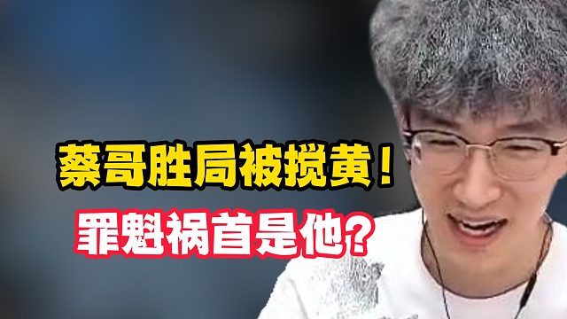 蔡哥胜局被搅黄！罪魁祸首是他？