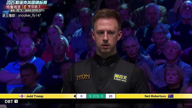 特鲁姆普vs罗伯逊 2025斯诺克英锦赛半决赛-第6/7/8局