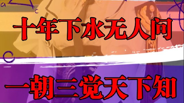 十年下水无人问一朝三觉天下知
