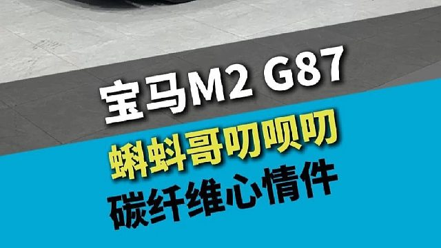 宝马M2 G87，碳纤维心情件小升级