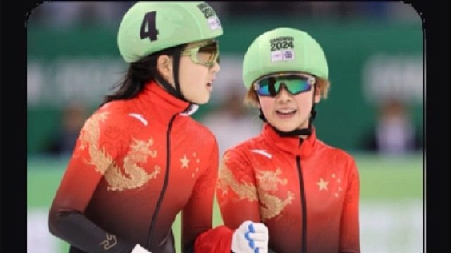 短道速滑比赛结合孙子兵法，中国选手杨婧茹配合队友李金姿使用兔子战术，将一众国外选手给干蒙圈了！