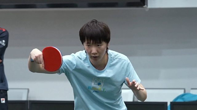 中国队赛前训练