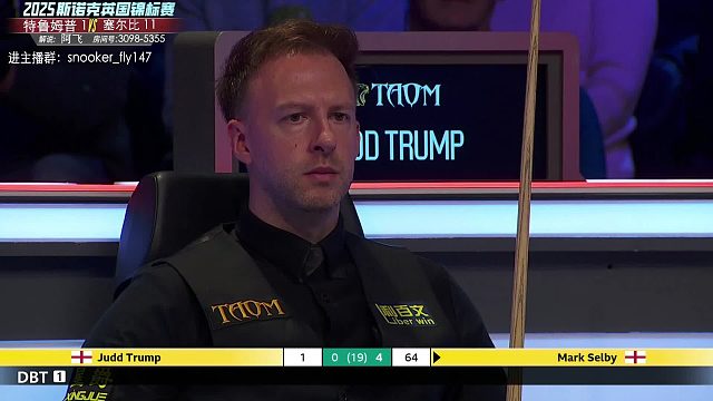 特鲁姆普vs塞尔比 2025斯诺克英锦赛决赛-第5/6/7局
