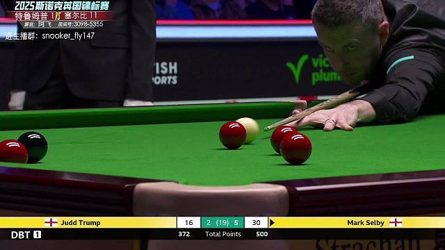 特鲁姆普vs塞尔比 2025斯诺克英锦赛决赛-第8局