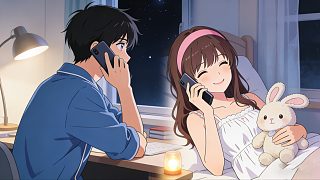 男性向音聲 | 異地戀接到黏人小女友的深夜電話