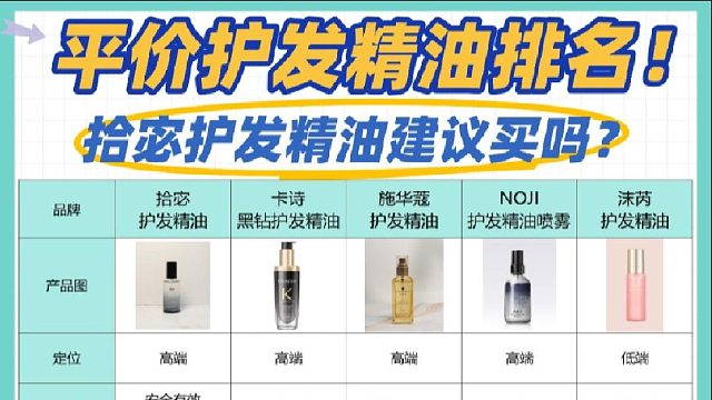 拾宓护发精油建议买吗？干枯毛躁发精油排行榜！毛躁头有救了