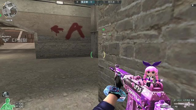 CF穿越火线新黑色城镇排位，QBZ蛇姬中路两次2连杀！