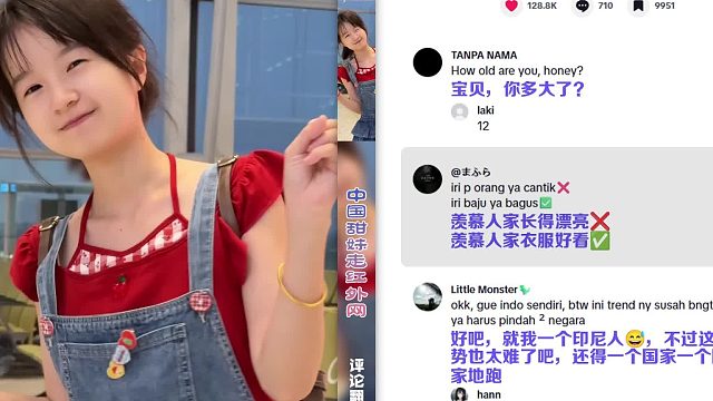 【中国甜妹走红外网】外国网友：好可爱啊