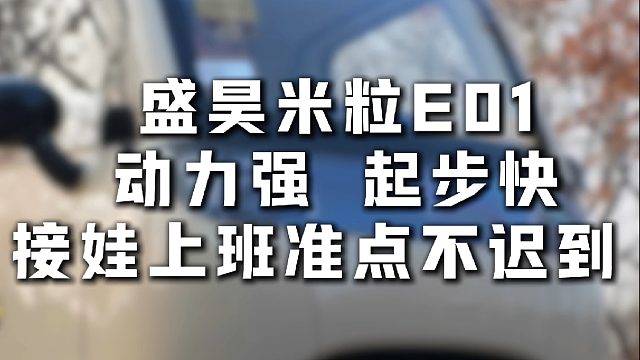 盛昊米粒 E01=1500W 磁动力   接娃上班不迟到，通勤 “准时 buff” 直接拉满！