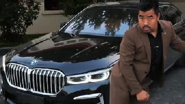 10款宝马7系用4万多改装，能有多帅~！