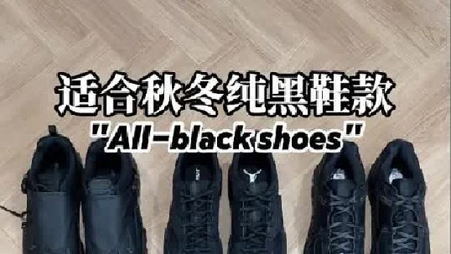 年度6双，通勤百搭黑武士鞋子合集