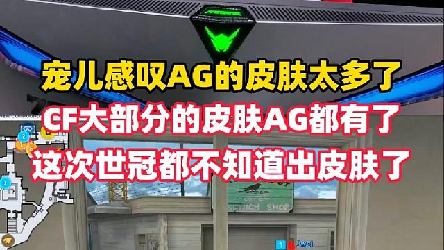 宠儿感叹AG的皮肤太多了，这次世冠套装都不知道出什么皮肤了