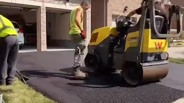 加拿大车库车道改造沥青路面！