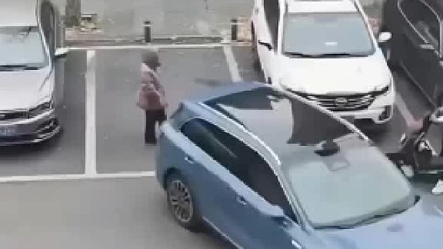 大妈：你这车怎么还自己会停车啊？
