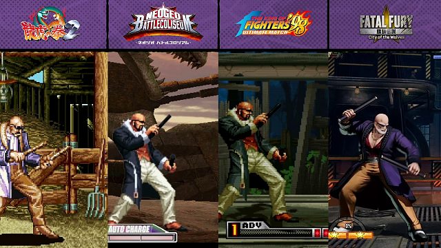 《饿狼传说：群狼之城》 Mr.BIG历代形象对比