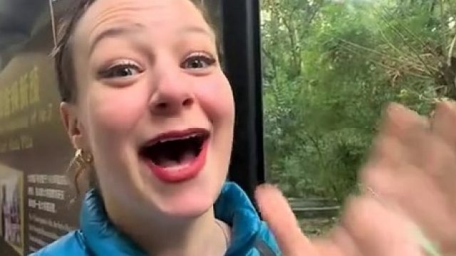 老外看到熊猫，两眼放光