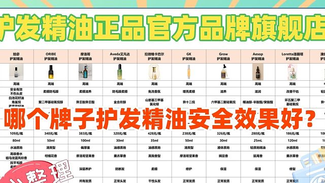 平价护发精油哪款好用推荐？护发精油正品官方品牌旗舰店！重磅