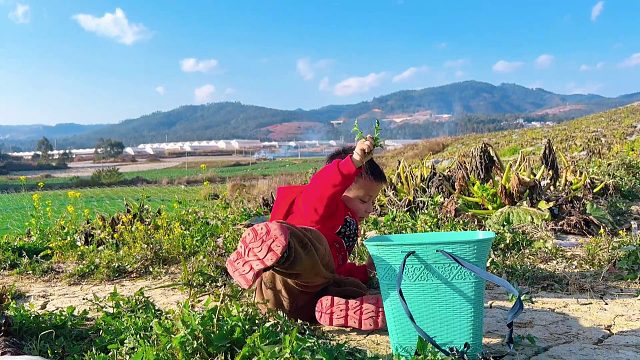 农村孩子早当家，3岁儿子主动帮爸爸分担家务，动作娴熟让人心疼