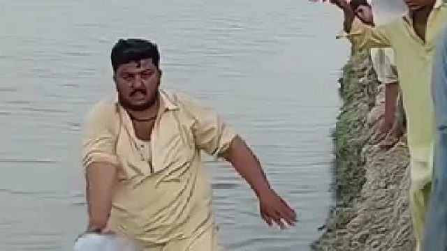 印度小伙展示河里的鱼超级多！