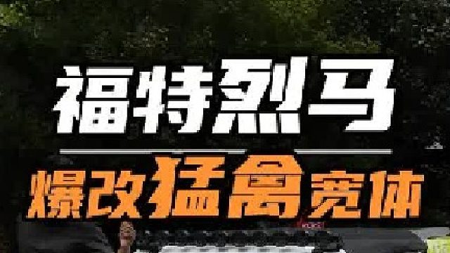 用十几万改装一台福特烈马，能有多帅~