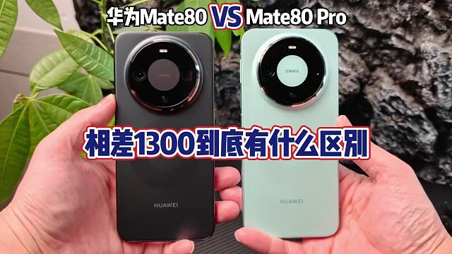 华为Mate80对比Mate80Pro
