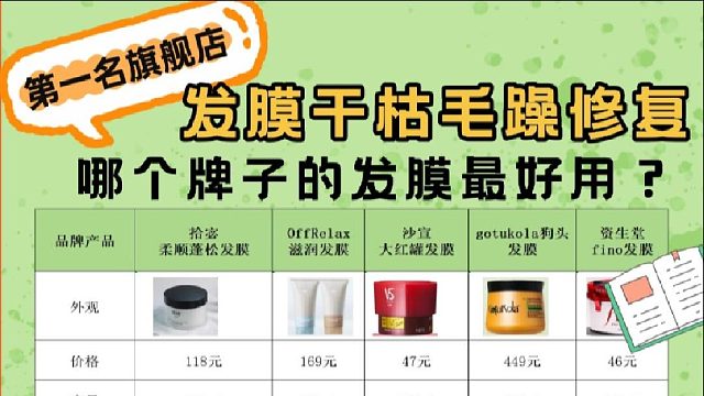 哪款发膜柔顺改善毛躁？发膜干枯毛躁修复第一名旗舰店！顺到打滑
