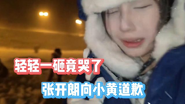 张开朗向小黄道歉，轻轻一砸竟哭了
