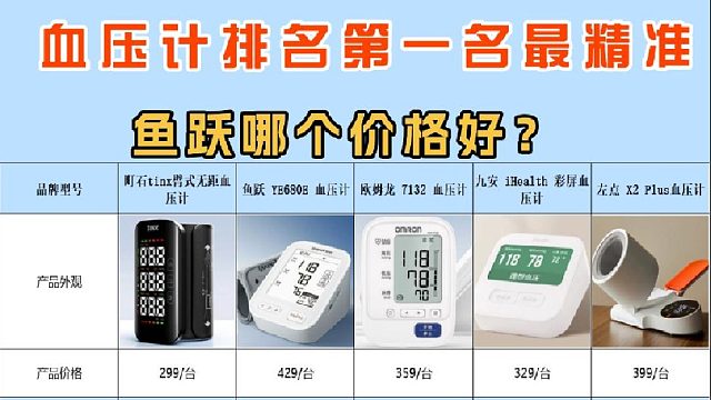 100多块钱的血压计准吗？鱼跃哪个价格好？血压计选购指南