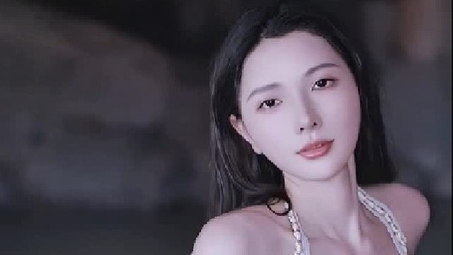 泳池藏温柔，笑意染清风