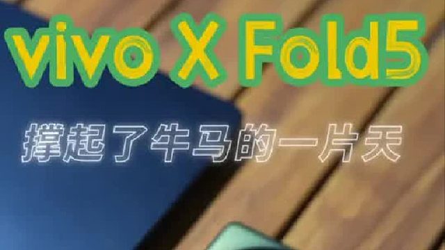 vivo X Fold5撑起了牛马的一片天
